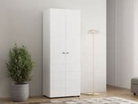 Nevis White 3 Piece Large Corner Wardrobe Modular Set