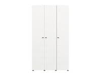 Nevis White Narrow 3 Door Space-Saving 117cm  Wardrobe - 11014949