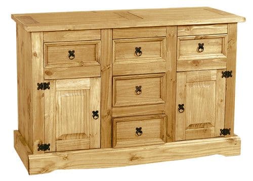New Corona Pine Buffet 5 Drawer Sideboard HL58