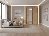 Cellini White Gloss Free Standing Sliding Wardrobe - FurnitureFactor