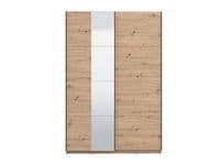 Cellini White Gloss Free Standing Sliding Wardrobe - FurnitureFactor