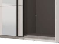 Cellini White Gloss Free Standing Sliding Wardrobe - FurnitureFactor