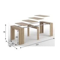 Nordic Grande 5 Position Oak Effect Extending Dining Table