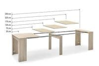 Nordic Grande 5 Position Oak Effect Extending Dining Table