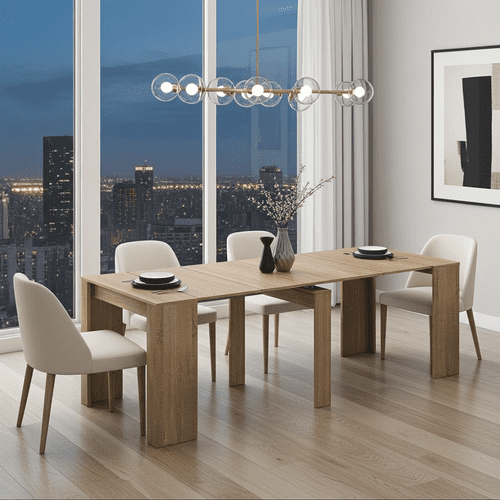 Nordic Grande Junior Giant Extending Oak Effect Dining Table