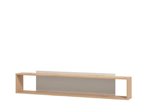 Novara Cashmere Taupe And Artisan Oak Effect Floating Wall Shelf - 11013026 S/O