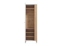 Novara Cashmere Taupe And Artisan Oak Effect Slim Narrow Shallow Depth Wardrobe  59.5cm- 11013554 RZ