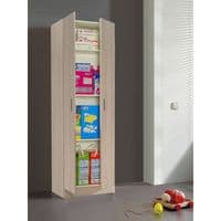 Utility Cupboard - Oak Effect Tall 2 Door Universal Storage 
