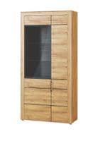 Oakli Modern Large Oak Display Cabinet SALE at FurnitureFactor