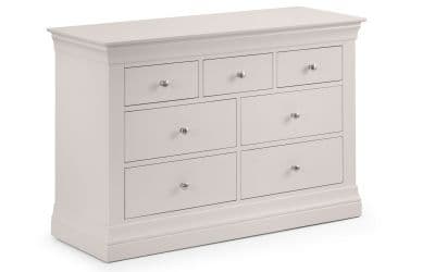 Oldenburg Light Grey Lacquered 4 + 3 Drawer Chest 24JB282