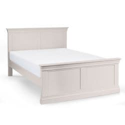 Oldenburg Light Grey Lacquered Double Bed 24JB284