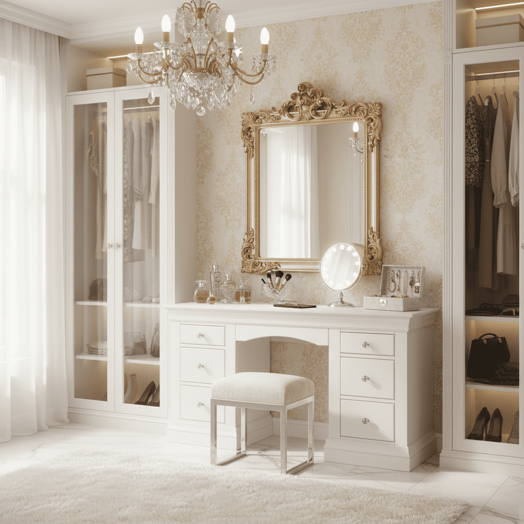 light grey dressing table Ashton Oak and Light Grey Painted Dressing Table Set