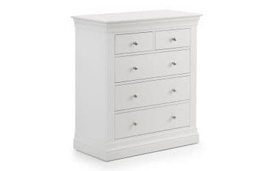 Oldenburg White Lacquered  3+ 2 Drawer Chest 24JB274