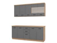 Oliver 200cm Graphite Grey Kitchen Units - 11012183