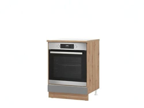 Oliver Graphite Grey And Oak Effect Oven Housing Unit 11012187 rz