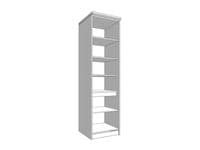 Oliver Grey And Oak Effect Tall 60cm 3 Door Kitchen Larder Unit Pantry Cupboard - 11012281
