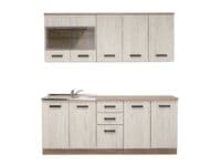 Oliver White Oak Effect Kitchen Cupboards Storage Units - 11008675