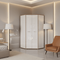 Arosa Double White Gloss Wardrobe Set|German Wardrobes - FurnitureFactor UK