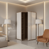 Arosa Double White Gloss Wardrobe Set|German Wardrobes - FurnitureFactor UK