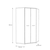 Arosa Double White Gloss Wardrobe Set|German Wardrobes - FurnitureFactor UK