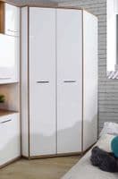 Arosa Double White Gloss Wardrobe Set|German Wardrobes - FurnitureFactor UK