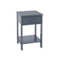 Options Blue Shaker, 1 Drawer Petite Bedside Cabinet BSB409 CP