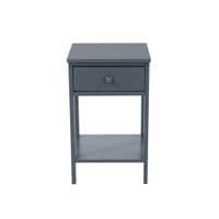 Options Blue Shaker, 1 Drawer Petite Bedside Cabinet BSB409 CP