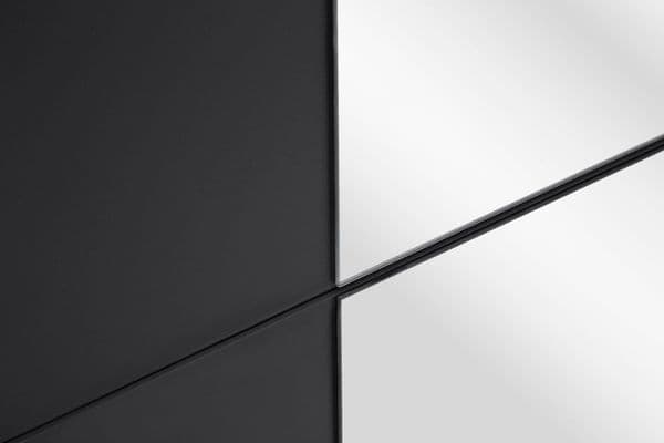 Orlando Grey Large 219cm Mirrored Sliding Door Wardrobe - 8XGGA102