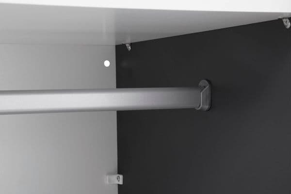 Orlando Grey Large 219cm Mirrored Sliding Door Wardrobe - 8XGGA102