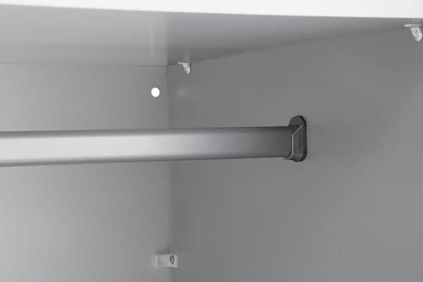 Orlando White Large 219cm Mirrored Sliding Door Wardrobe - 8XIKA202