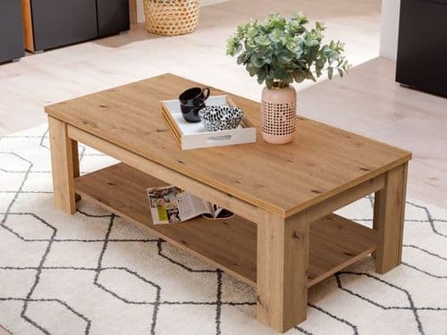 Oscar Artisan Oak Effect Coffee Table - 11008171 S/O