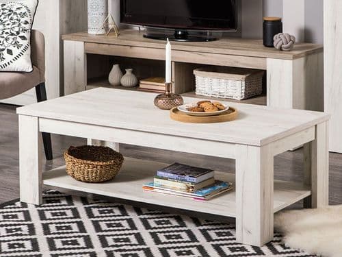 Oscar White Oak Effect Coffee Table - 11008595 S/O