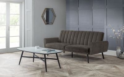 Palma Sofa Bed Grey Velvet 22JB06