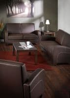 Pavia Chestnut Faux Leather Chair JB575