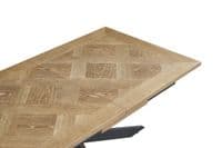Payton 160cm Medium Oak Veneer Extending Dining Table (+40cm) - Online Outlet