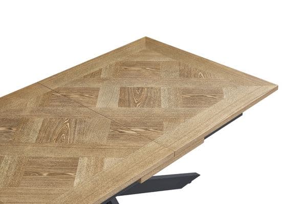 Payton 160cm Medium Oak Veneer Extending Dining Table (+40cm) - Online Outlet
