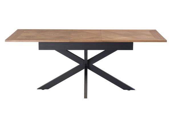 Payton 160cm Medium Oak Veneer Extending Dining Table (+40cm) - Online Outlet