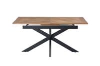 Payton 160cm Medium Oak Veneer Extending Dining Table (+40cm) - Online Outlet