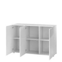 Perth High White Gloss 3 Door Sideboard Storage Unit SZLYO02