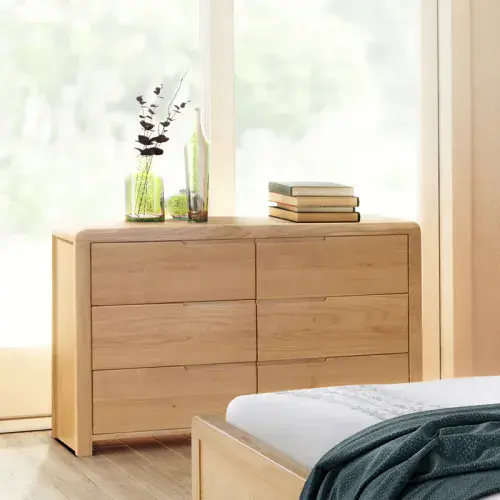 Potsdam Light Brown 6 Drawer Chest 24JB351