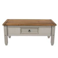 Puebla Grey Waxed Pine Cofee Table CRG902