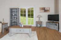 Puebla Grey Waxed Pine Cofee Table CRG902