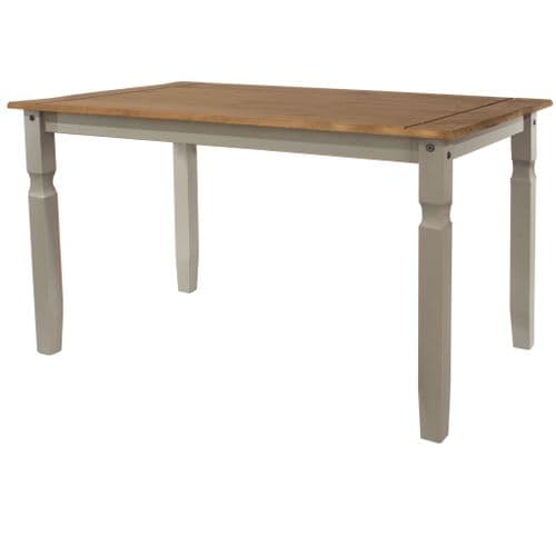 Puebla Grey Waxed Pine Large Rectangular Dining Table CRGTB3