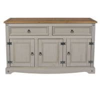 Puebla Grey Waxed Pine Medium Sideboard CRG916