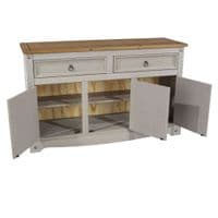 Puebla Grey Waxed Pine Medium Sideboard CRG916