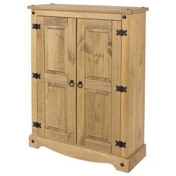 Puebla Waxed Pine 2 Door Cupboard Unit CR922