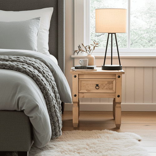 Puebla Waxed Pine Lamp Table CR906