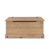 Puebla Waxed Pine Ottoman Storage Box CR540