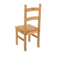 Puebla Waxed Pine Small Rectangular Dining Table & 4 Chair Set CRTBSET2