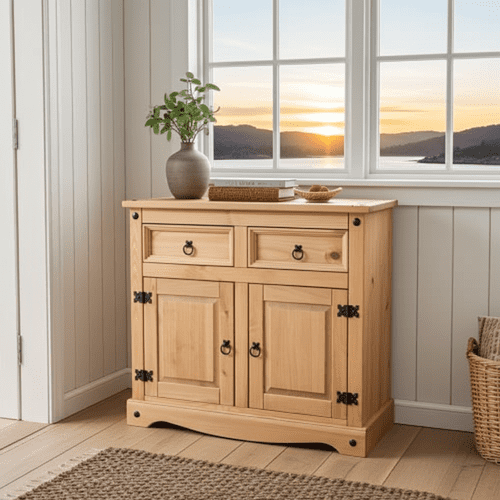 Puebla Waxed Pine Small Sideboard CR915